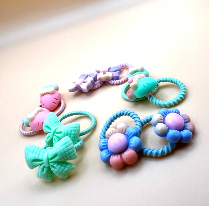 Cute Hair Elastics (5 Pairs)