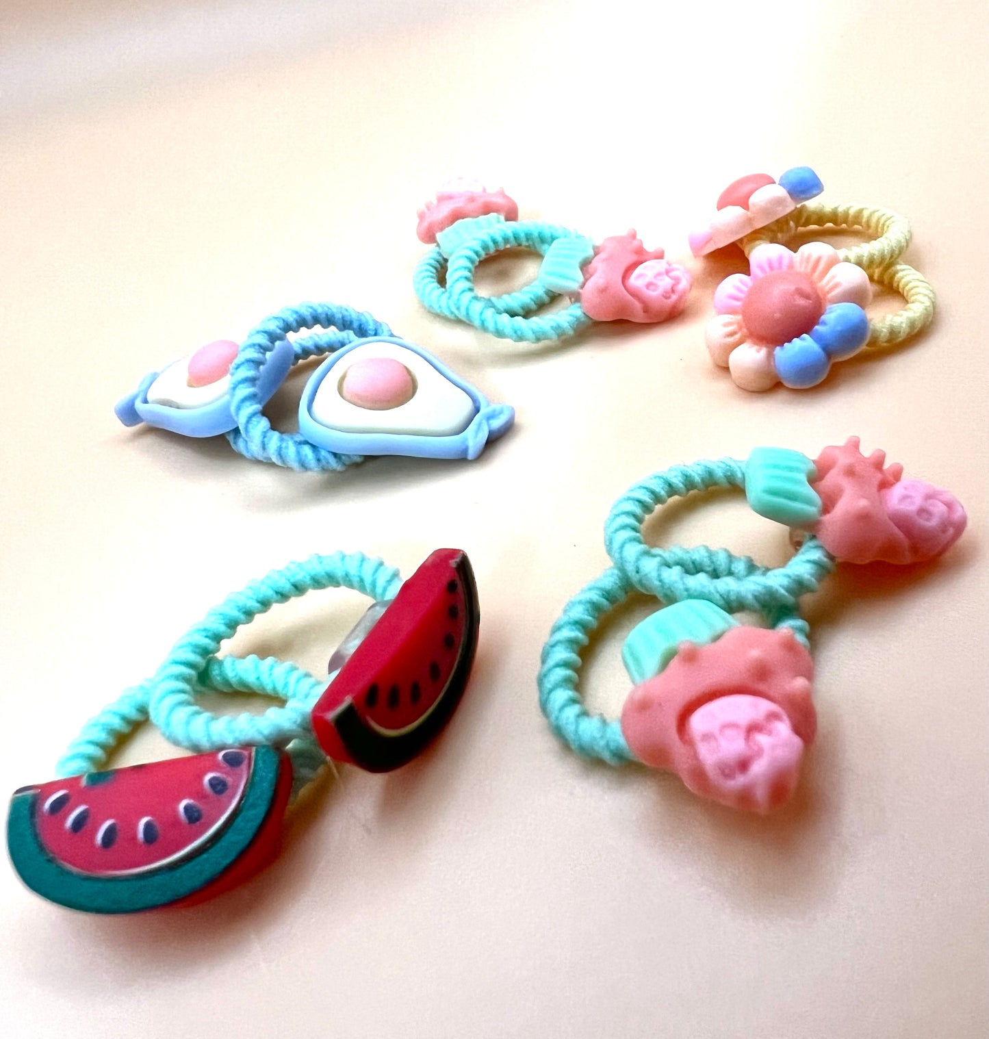 Cute Hair Elastics (5 Pairs)