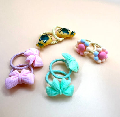 Cute Hair Elastics (5 Pairs)