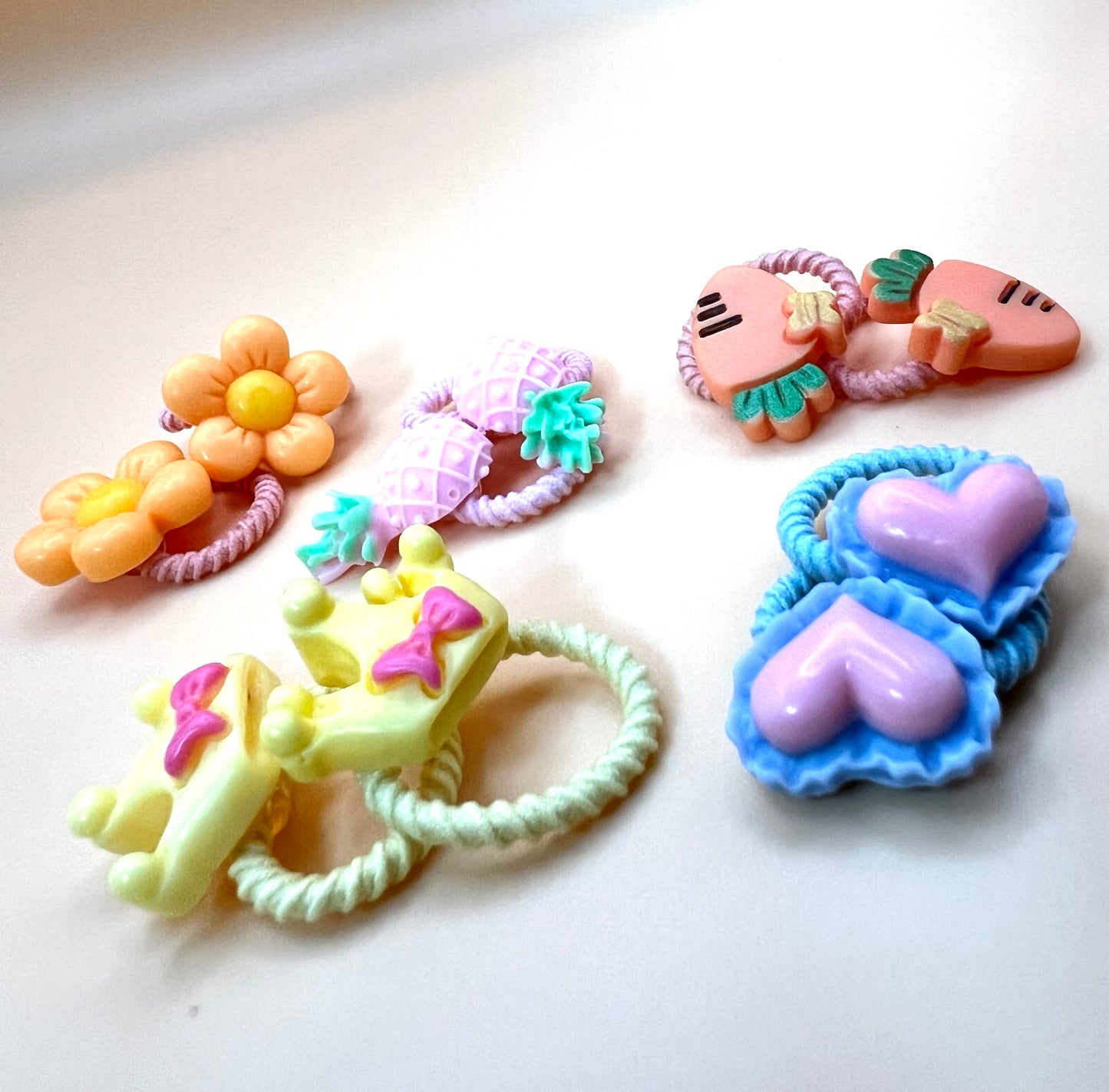 Cute Hair Elastics (5 Pairs)