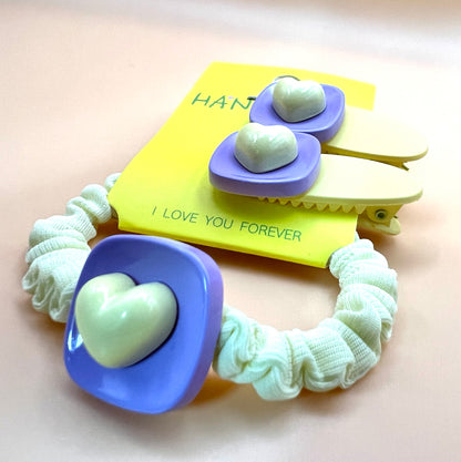 Hair Clip and Elastic Duo